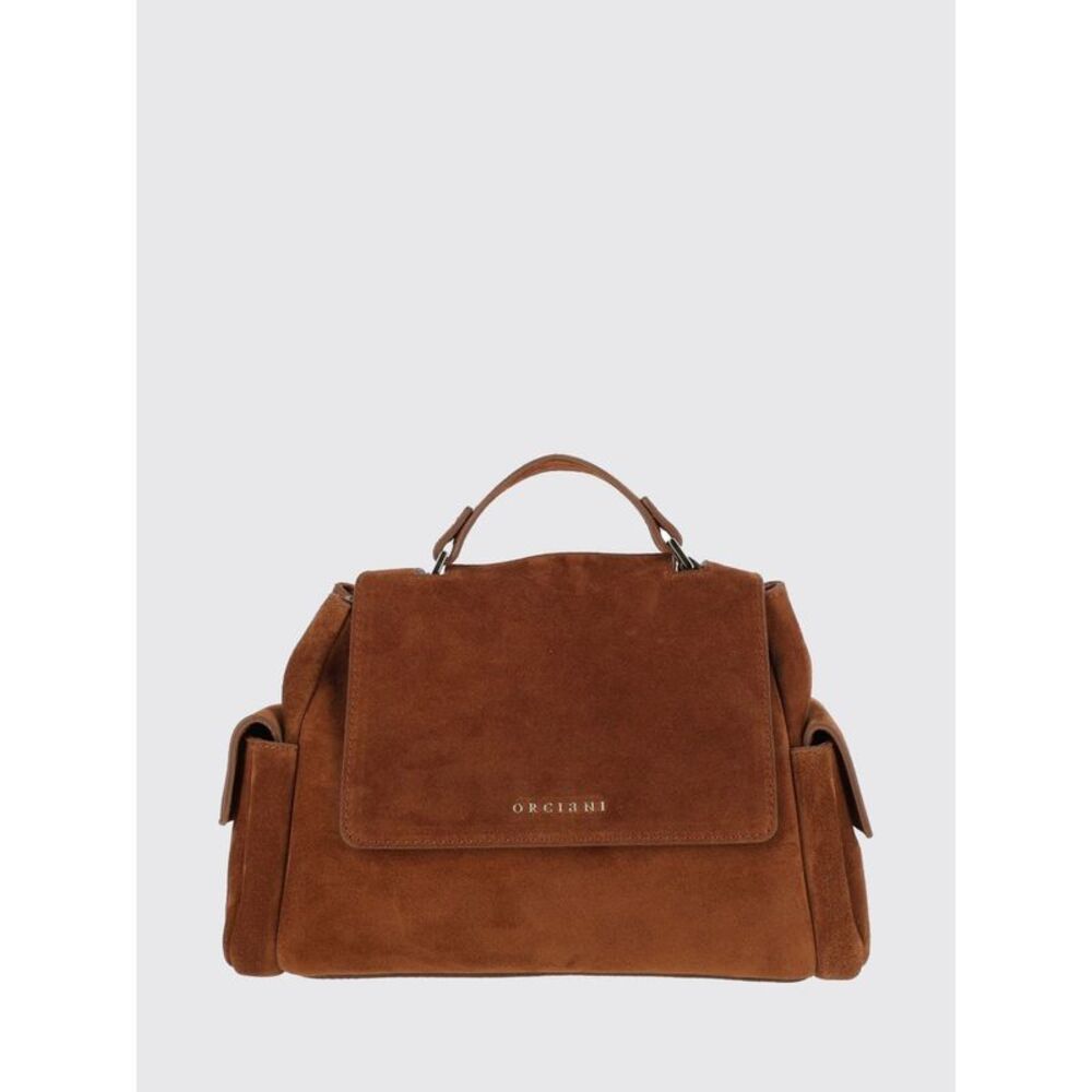 Orciani Women Orciani Sveva Suede Calfskin Handbag With Flap Closure